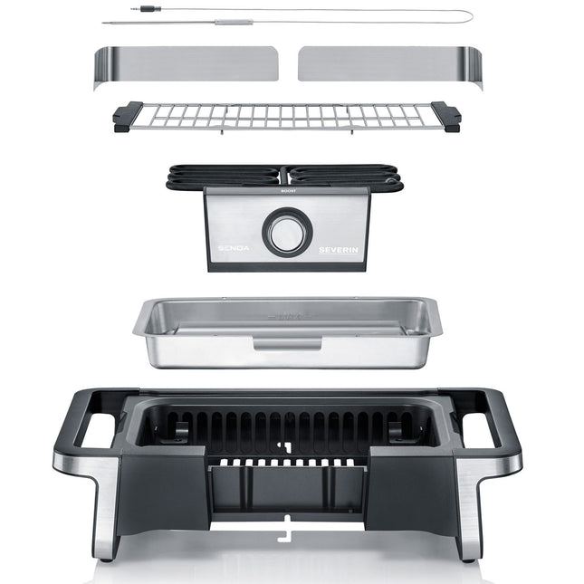 Electric grill with legs 500°C Senoa digital PG8118