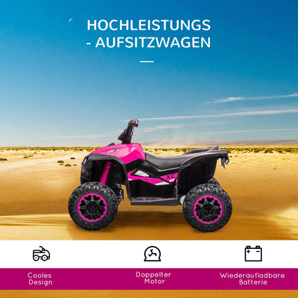 Electric quad bike for children with USB port and MP3 player, 3-5 years
