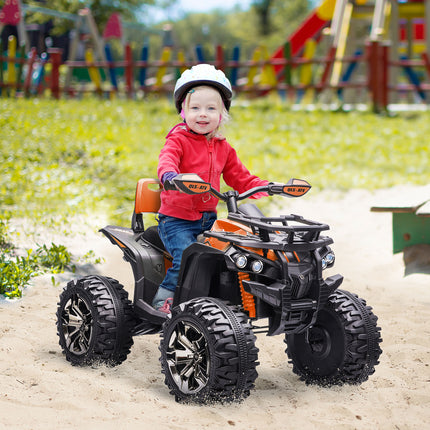 Electric Quad for children 3-5, 12V with MP3 & USB, Orange