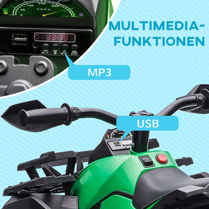 Electric quad bike for children, forward & backward, MP3 & headlights