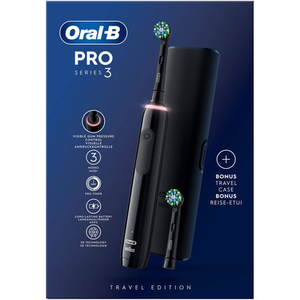 Electric toothbrush Pro3 Black + Extra Refill + TC
