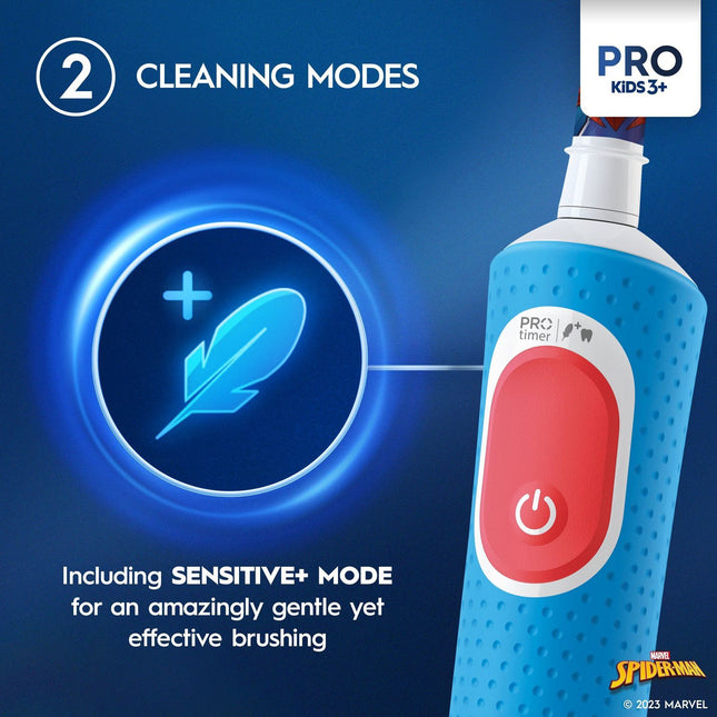 Electric toothbrush Vitality Pro Kids Spiderman + Extra Refill