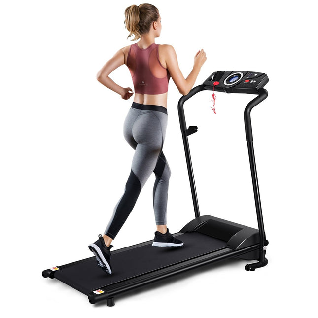 Bieżnia elektryczna, składany rower treningowy, zwijane urządzenie fitness, wyświetlacz LCD