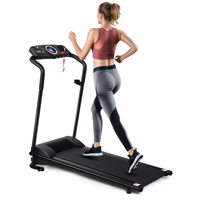 Bieżnia elektryczna, składany rower treningowy, zwijane urządzenie fitness, wyświetlacz LCD