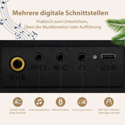 Electronic Keyboard 88 Keyboard Electric Piano Digital Keyboard Musical Instrument Set