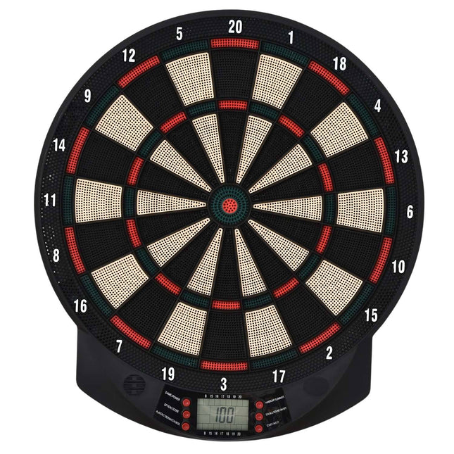 Elektronisch Dartbord Dartbordset Met 6 Darts, 30 Dartkoppen, 26 Spellen, 185 Hitopties, Voor 8 Spelers, Veelkleurig