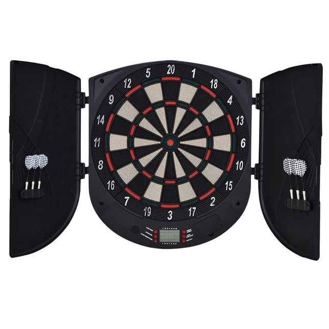 Elektronisch Dartbord Met Deurgeluidseffecten, Automatische Score, 6 Darts, 26 Spellen, 185 Hitopties, Voor 8 Spelers