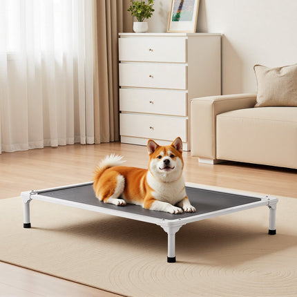 Elevated Dog Bed for Large Dogs, Mesh, Aluminum Frame