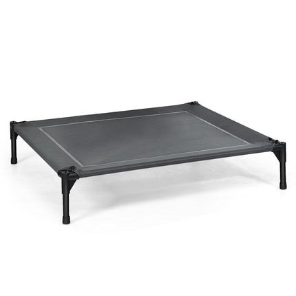 Elevated Dog Bed with Removable Canopy Pet Bed 90 x 81 x 86 cm Gray