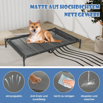 Elevated Dog House & Bed, Breathable Mesh, 75x110x106 cm