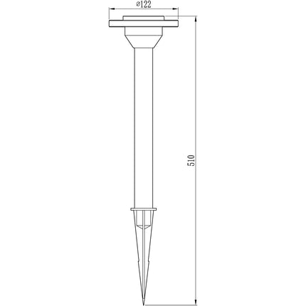 Ellipse garden lamp Aluminum