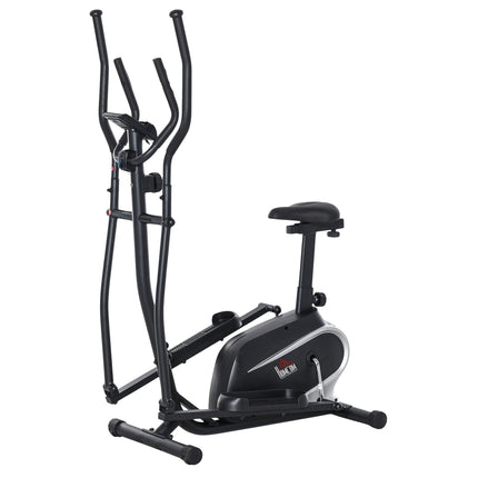 Elliptical exercise bike, LCD screen, adjustable seat, 8 levels
