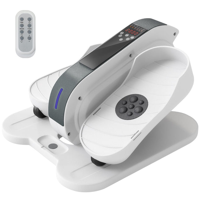 Mini orbitrek pod biurkiem Mini orbitrek do domowego orbitreka do nóg z 10-stopniową prędkością, monitorem LCD, pilotem, do biura, dla seniorów Aosom