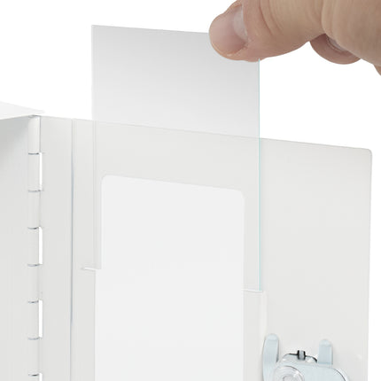 Emergency Key Box with Hammer – White, Wall-Mounted