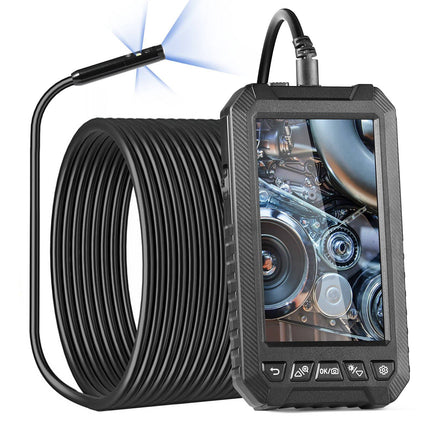 Endoscope Camera, Triple Lens, 49.2 Ft Cable, 5 In IPS