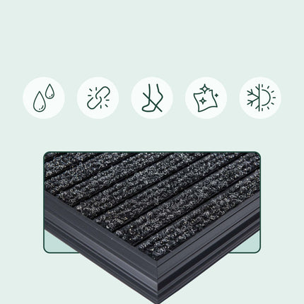 Entrance Mat With Aluminum Frame – Non-Slip, Indoor Outdoor