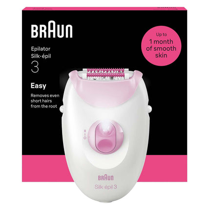 Epilator with Cord for Long-Lasting Smooth Skin, Pink