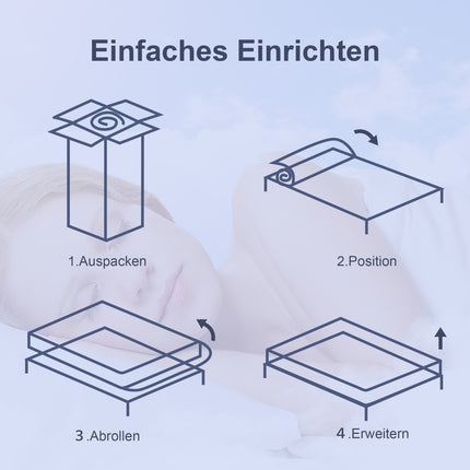 Ergonomic 7-Zone Mattress 90x200 cm, Washable Cover