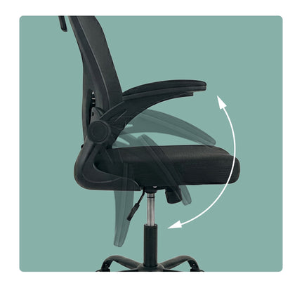 Ergonomic Black Office Chair with Head & Lumbar Support