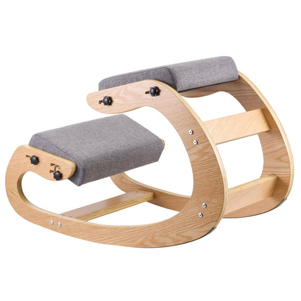 Ergonomic Kneeling Chair – Adjustable Height, Wood Frame