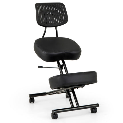 Ergonomic Kneeling Chair with Adjustable Height and Backrest
