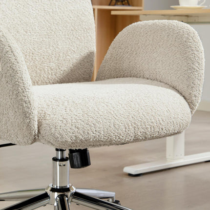 Ergonomic Office Chair, Adjustable Headrest, Tilt, Gray-White