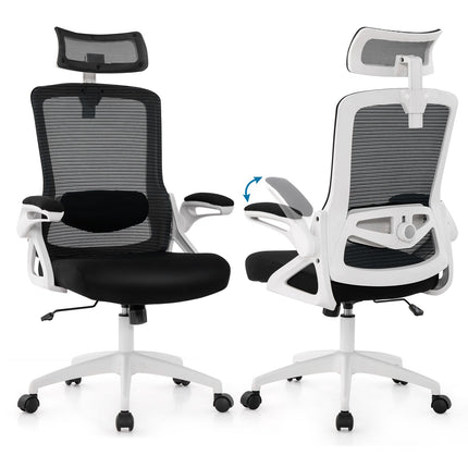 Ergonomic Office Chair – Adjustable Lumbar, Mesh, White