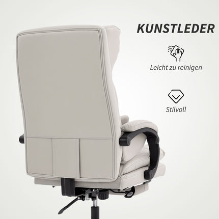 Ergonomic Office Chair, Adjustable, Lumbar Support, Light Grey