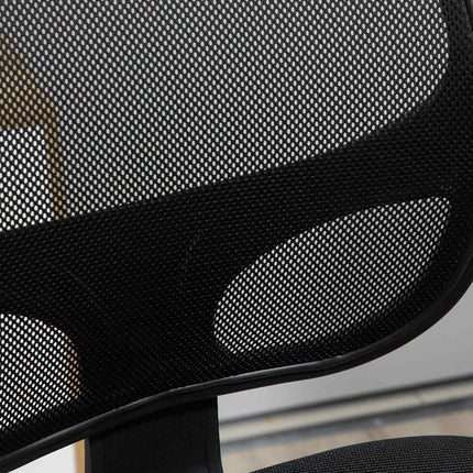 Ergonomic swivel office chair with adjustable foot ring