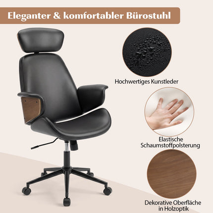 Ergonomic Office Chair with Adjustable Height & Armrests