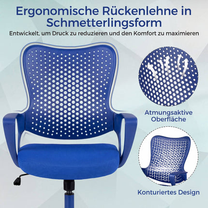 Ergonomic Office Chair with Mesh Backrest, Adjustable Height