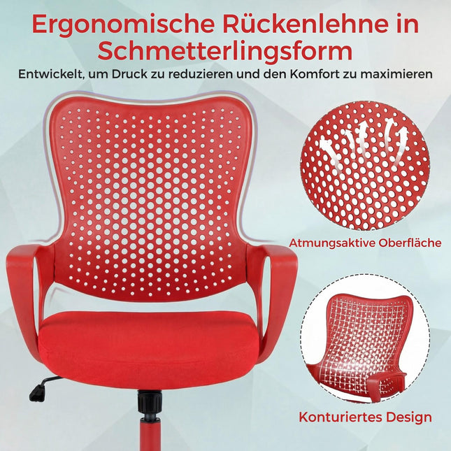 Ergonomic Office Chair with Mesh Backrest, Adjustable Height