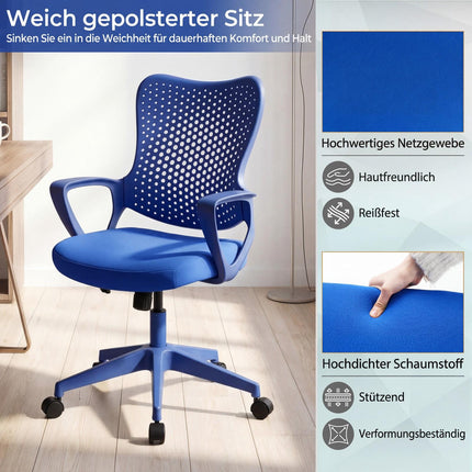 Ergonomic Office Chair with Mesh Backrest, Adjustable Height