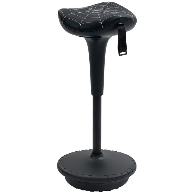 Ergonomic Standing Stool with Adjustable Height, Black