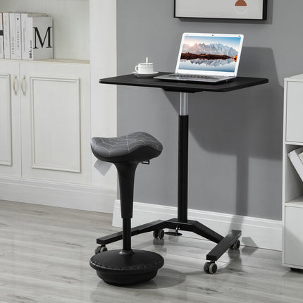 Ergonomic Swivel Stool, Adjustable Height 65.5-83.5 cm, Grey