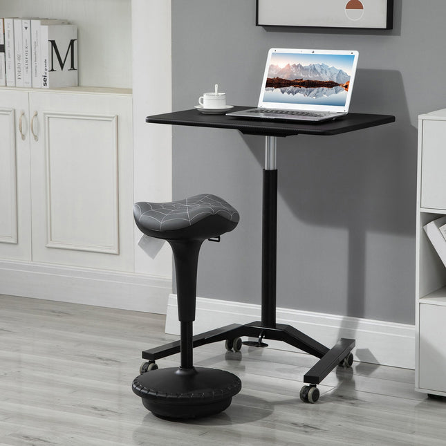 Ergonomic Swivel Stool, Adjustable Height 65.5-83.5 cm, Grey