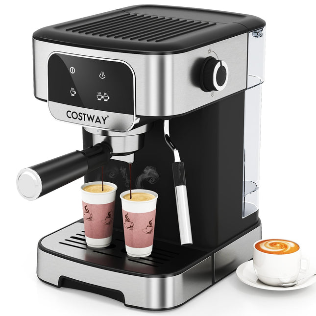 Espresso Machine 20 Bar, 1200W, Milk Frother, 1.8L Tank