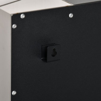 Wall-mounted bioethanol stove - Steel, smoke-free