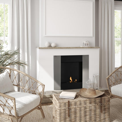 Wall-mounted bioethanol stove - Steel, smoke-free