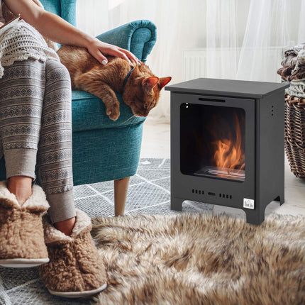 Fireplace with bioethanol - 0.9 l, 3 hours of burning, smoke-free