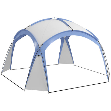 Gazebo 3.5x3.5 m with hook door, Water-repellent, Blue