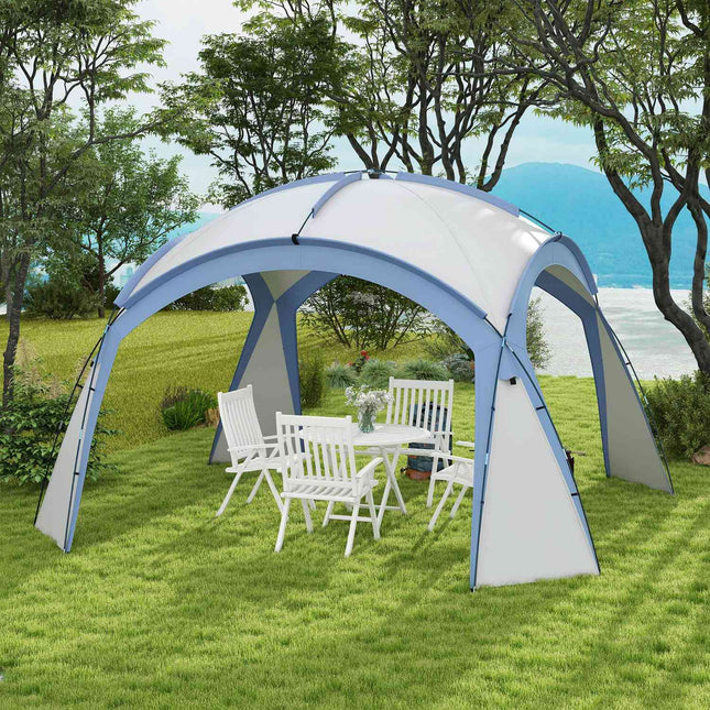 Gazebo 3.5x3.5 m with hook door, Water-repellent, Blue