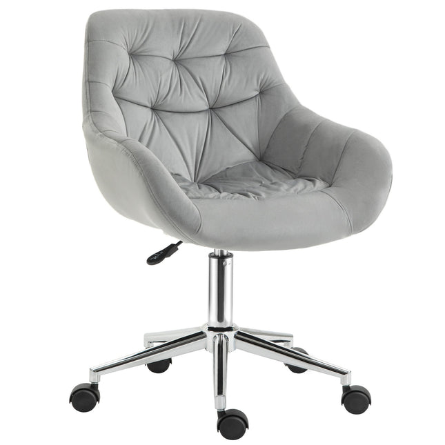 Executive Office Chair, adjustable height, gray polyester