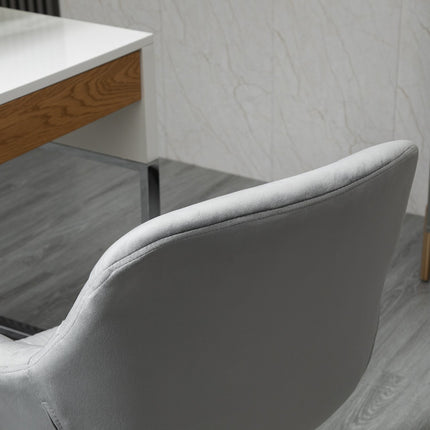 Executive Office Chair, adjustable height, gray polyester