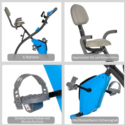 Exercise bike with adjustable resistance and LCD screen