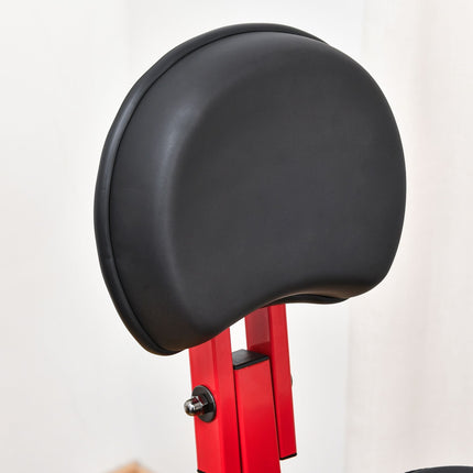 Exercise bike, 1.5 kg flywheel, 8-level resistance, red/black