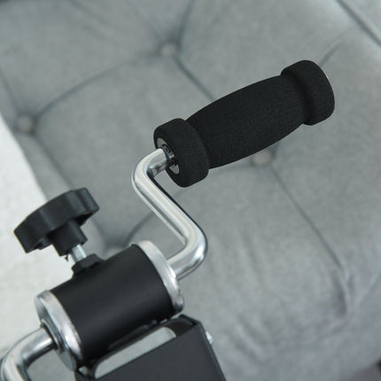 Exercise bike trainer for seniors, robust steel, black