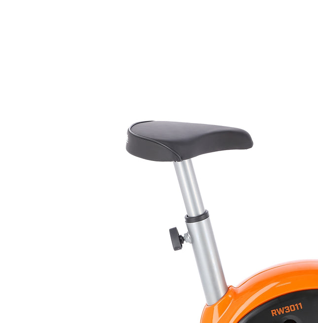 Rower treningowy, srebrno-pomarańczowy, regulowany opór