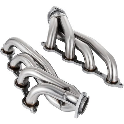 Exhaust Header Set, Stainless Steel Shorty for LS Swap