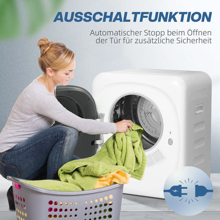 4 kg Exhaust dryer, Disinfection, Smart Mode, White